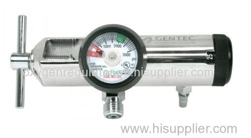 Medical CGA 870 Oxygen Regulator 0-15 LPM Barb Outlet