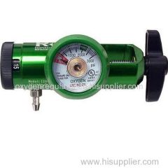 Medical CGA 870 Oxygen Regulator 0-15 LPM Barb Outlet