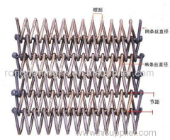 Double spiral net belt