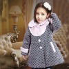 Girls Winter Flounced Neck Jacket