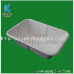 Biodegradable pulp molded flower pot trays