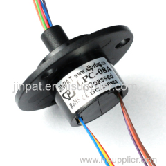 8 Circuits Capsule Slip Ring Gold-Gold Silver-Plated Insulated Lead Wires In Indexing Tables