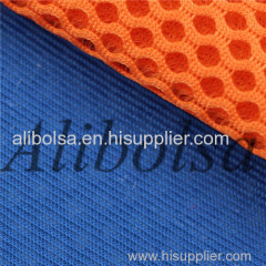 White high quality polyester sandwich mesh for garment and cover seat