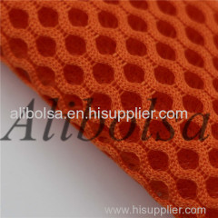 White high quality polyester sandwich mesh for garment and cover seat