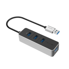 USB 3.0 HUB Aluminum 4 Port HUB USB Splitter for Apple Macbook Air Laptop PC Tablet