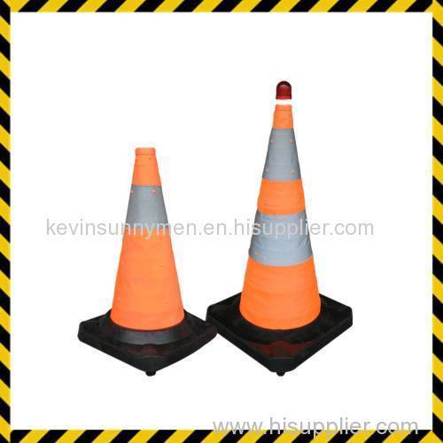 rubber foldable road traffic barrier