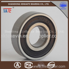 XKTE rubber seals grinding groove radial ball bearing 6204-2RZ C3/C4 for industrial machine from Shandong manufacturer