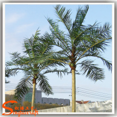 simulation palm trees plastic leaves Artificial coconut Palm Tree for beach decoration