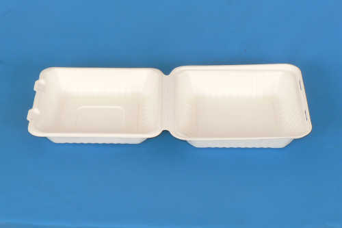 Microwaveable freezer safe 8inch bagasse pulp food containers