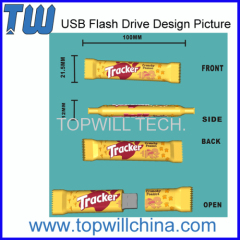 Customized PVC Design 8GB Pen Drive Yummy Yummy