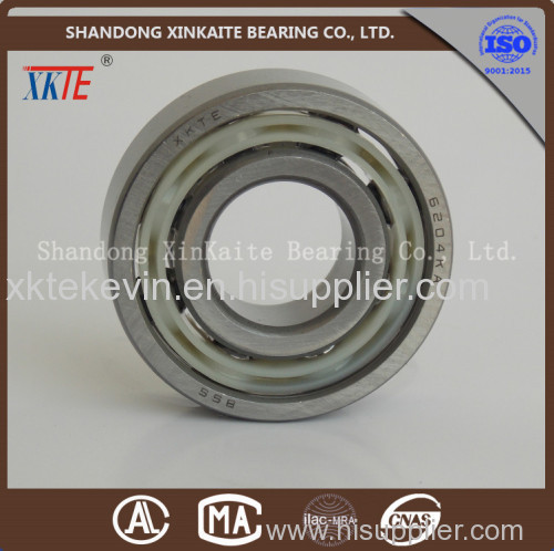 best sales XKTE brand nylon retainer 6204 TN9/C3/C4 mining bearing for from china bearing manufacture