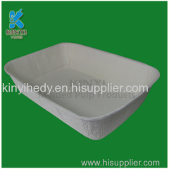 Fiber pulp molded plant pots tray