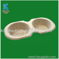 Recycled pulp molding flower seed cup