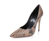 New fashion snake texture high heel pumps