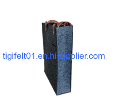 Popular felt bag with PU handle