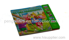 Custom music book with music module for children educaton