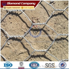 Galfan Coated Heavy Zinc Hexagonal Wire Mesh Gabion Basket for retaining wall