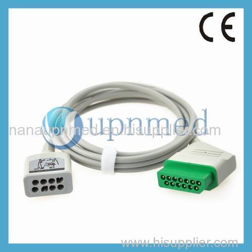 Nihon Kohden JC-906P ECG trunk cable