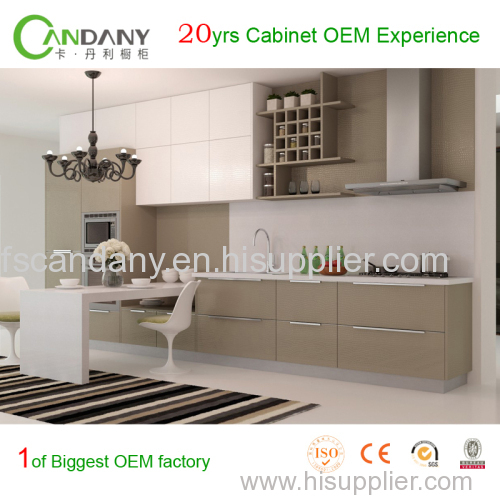 Foshan Candany lacquer kitchen cabinet 20yrs cabinet OEM exprience