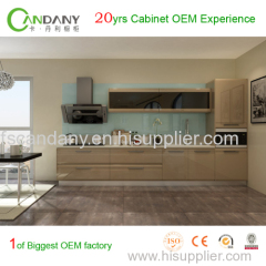 Foshan Candany lacquer kitchen cabinet 20yrs cabinet OEM exprience