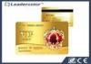 Club Gold VIP RFID Plastic Card Waterproof High Security ISO CR80