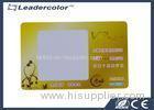 Yellow Frosted MIFARE ® RFID Card 13.56 Mhz ISO 14443A Rewritable