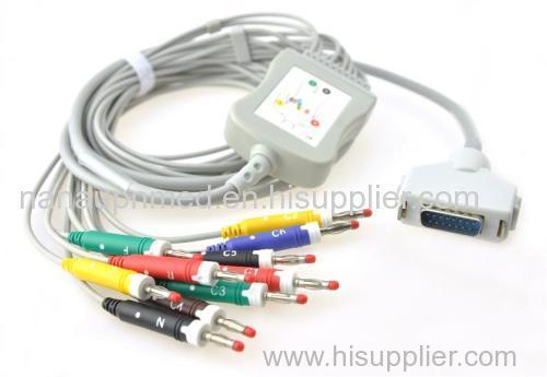 Fukuda Denshi 10 lead EKG cable