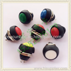 12mm Waterproof Momentary Push button Switch 12V 24V 220V non-lock push button switch mini round push button switch