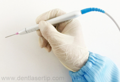 Dentlasertip dental laser handpiece with disposable fiber tips