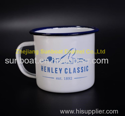 home appliance drinkware enamel mug 10*10cm cast iron enamel cup