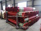 Construction Concrete Pump Pipe Red / Orange Color Abrasion Resistant