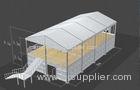 Temporary Double Decker Tents Fabric Storage Shelter Room With White Roof Cover