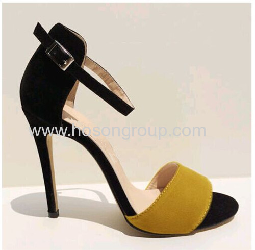 New arrival pretty open toes buckle high heel sandals