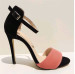 New arrival pretty open toes buckle high heel sandals