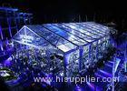Beautiful Clear Span Tents Transparent Canopy With Colorful Lights For Wedding