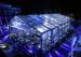 Beautiful Clear Span Tents Transparent Canopy With Colorful Lights For Wedding