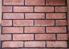 Red Classical Cement Faux Exterior Brick For Hotel / Railway Station