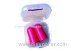 Lightweight Rose Red Color Sound Proof Ear Plug With Square Box