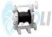Pneumatic Plastic Diaphragm Pump Air Operated For Chemical Volatile Liquid