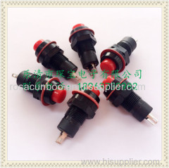 DS-211 ON-OFF Electric Push Button switch/DS-213 off-(on) momentary push button switch 10mm diameter