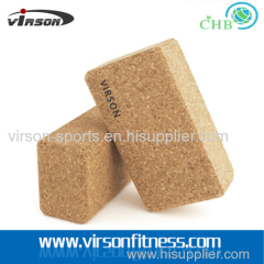 Ningbo natural wooden ECO cork yoga block for yoga exercise