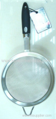 Dia. 18 cm SS Strainer (Soft grip Handle)