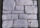 Pure White Artificial Wall Stone For Wall Decoration Customized