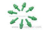 Noise Reduction Ear Plugs 3CM Long * 1.4CM Dia. Fresh Green Color