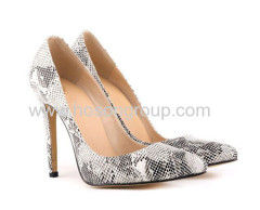 New fashion snake texture high heel pump shoes