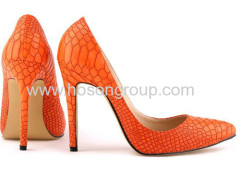 New fashion snake texture high heel pump shoes