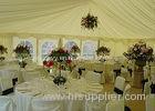 10M Outdoor Temporary Large Wedding Tent With Tiffany Chair / Round Wood Table