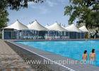 Waterproof Metal Umbrella Tensile Roof Structures Shade For Pool Areas