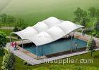 Stretch Steel Frame Swimming Pool Canopy Shade ETFE Membrane Structure