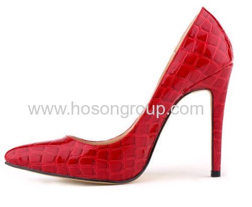 New style stone texture high heel dress shoes
